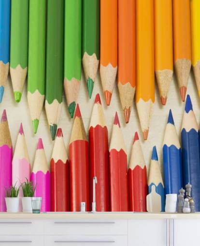 Papel pintado Lápices de colores
