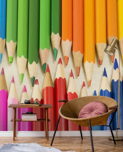 Papel pintado Lápices de colores Papel pintado Lápices de colores