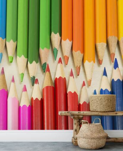 Papel de parede de lápis de cor Papel de parede de lápis de cor