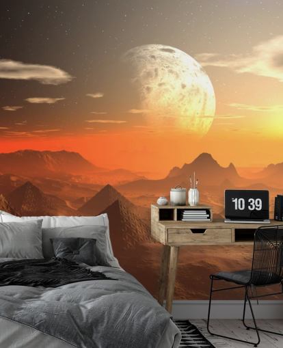 Mars landschap behang