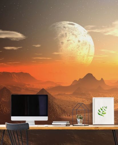 Mars Landskap Bakgrunn