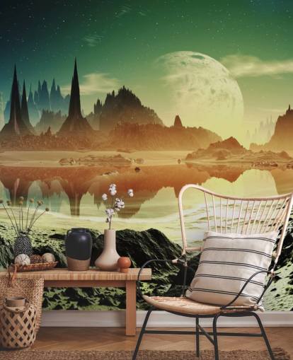 Décoration murale de paysage fantastique Décoration murale de paysage fantastique