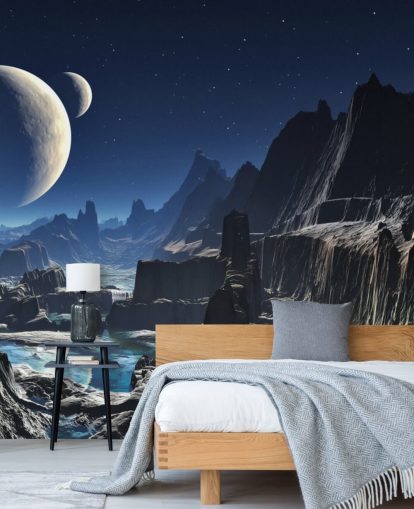 Mural Alien Valley Canyon ao luar