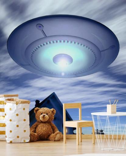 Alien UFO behang