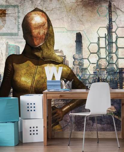 Carta da parati Sci Fi Woman