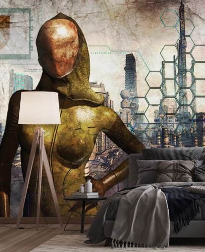 Sci Fi kvinna Bakgrund