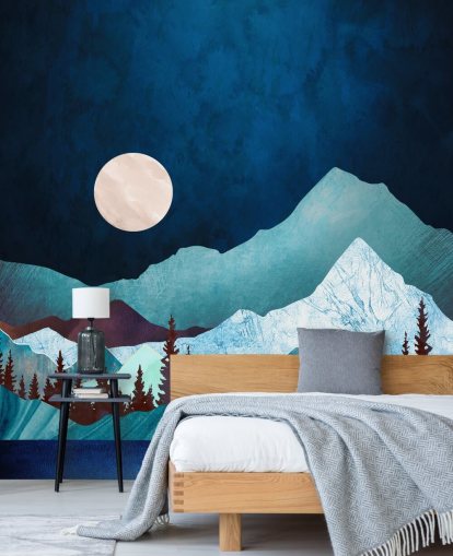 Carta da parati murale Moon Bay di SpaceFrog Designs