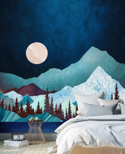 Moon Bay Wall Mural by SpaceFrog Designs wallpaper