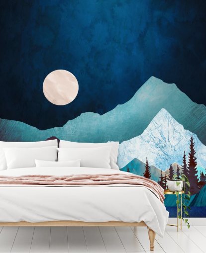 SpaceFrog Designs Wandbild Mond Bucht Fototapete