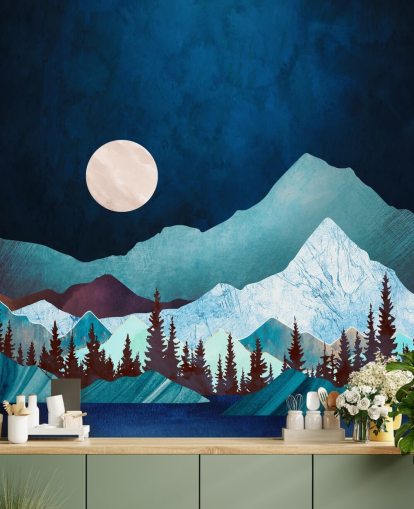 Papier Peint Fresque Moon Bay par SpaceFrog Designs