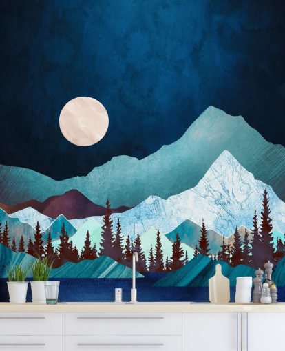 Papier Peint Fresque Moon Bay par SpaceFrog Designs Papier Peint Fresque Moon Bay par SpaceFrog Designs