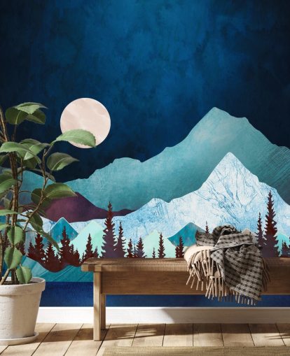 Mural de pared Moon Bay de SpaceFrog Designs wallpaper