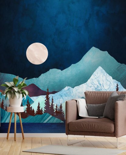 SpaceFrog Designs Wandbild Mond Bucht Fototapete SpaceFrog Designs Wandbild Mond Bucht Fototapete