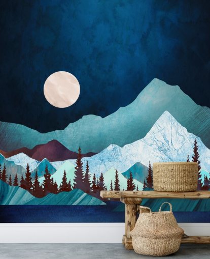 Mural de pared Moon Bay de SpaceFrog Designs wallpaper Mural de pared Moon Bay de SpaceFrog Designs wallpaper