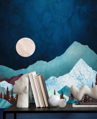 Mural de pared Moon Bay de SpaceFrog Designs wallpaper