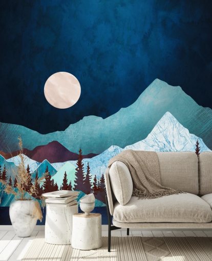 Moon Bay Wall Mural by SpaceFrog Designs wallpaper