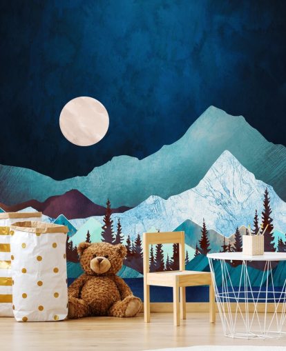 Moon Bay Wall Mural by SpaceFrog Designs wallpaper