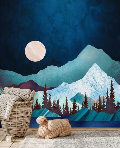Mural de pared Moon Bay de SpaceFrog Designs wallpaper