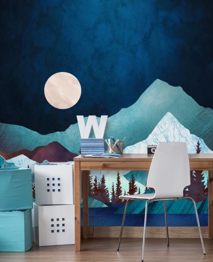 Carta da parati murale Moon Bay di SpaceFrog Designs