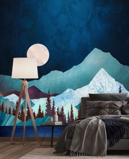 SpaceFrog Designs Wandbild Mond Bucht Fototapete