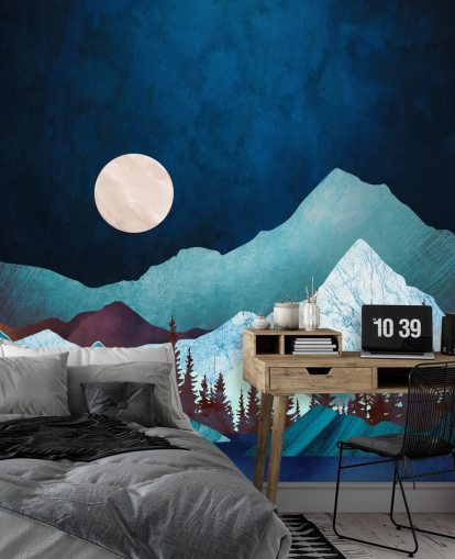 Carta da parati murale Moon Bay di SpaceFrog Designs