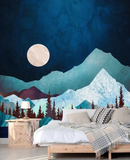 Moon Bay Veggmaleri av SpaceFrog Design tapet