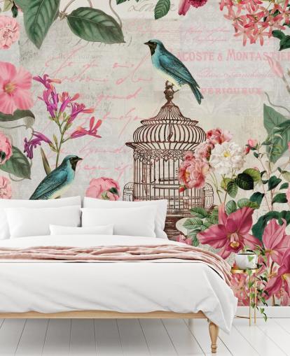 Papel pintado Jaula de pájaros