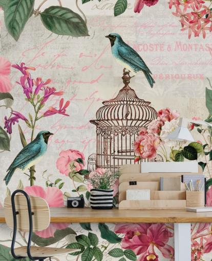 Birdcage Taustakuva Mural