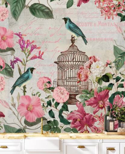 Papier peint Birdcage Papier peint Birdcage