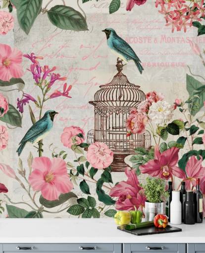 Birdcage Wallpaper Mural