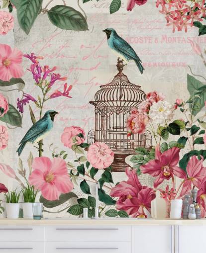 Papier peint Birdcage