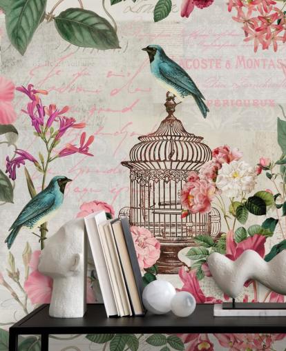 Birdcage Taustakuva Mural Birdcage Taustakuva Mural