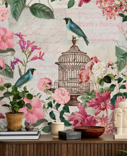 Papel pintado Jaula de pájaros