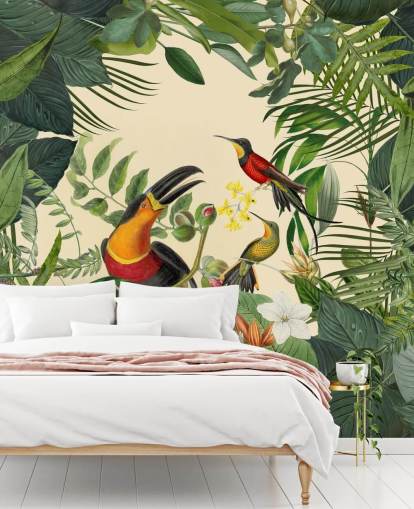 Toucans in the Jungle Mural Toucans in the Jungle Mural