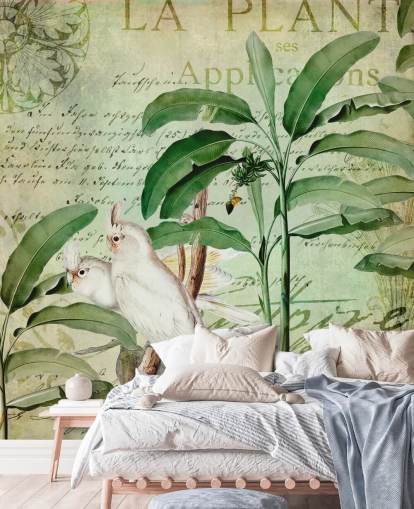 Cockatoos Nostalgic Journey Mural by Andrea Haase