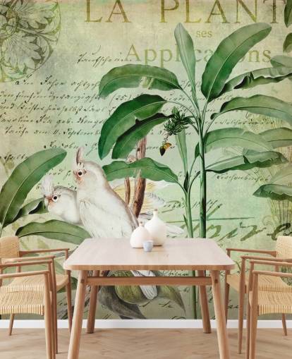 Décoration murale voyage nostalgique des cacatoès par Andrea Haase