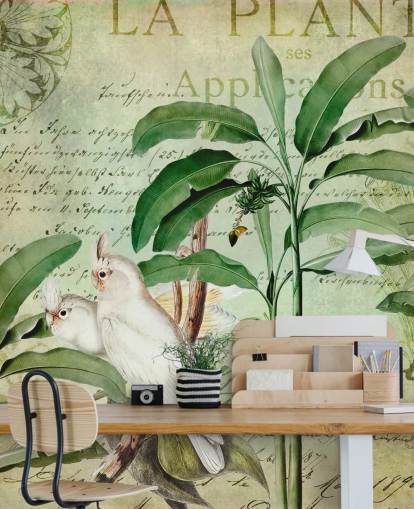 Kakadus Nostalgische Reise Wandbild von Andrea Haase