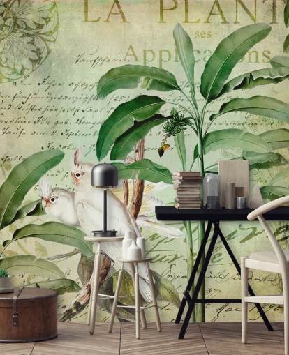 Kakaduer Nostalgisk reise Mural av Andrea Haase