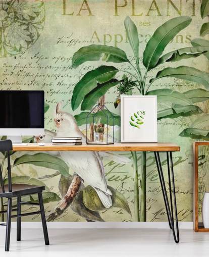 Cockatoos Nostalgic Journey Mural by Andrea Haase