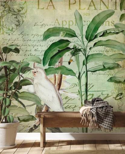 Cockatoos Nostalgic Journey Mural by Andrea Haase