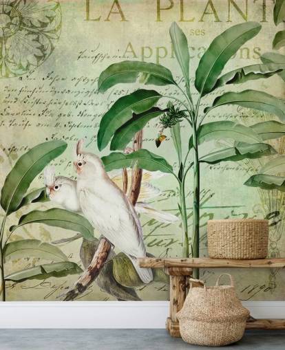 Décoration murale voyage nostalgique des cacatoès par Andrea Haase