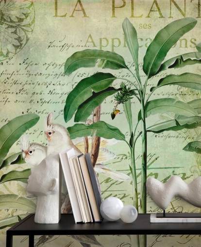 Kakadus Nostalgische Reise Wandbild von Andrea Haase