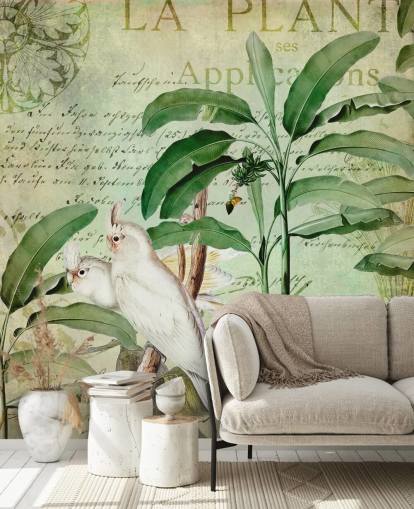 Cockatoos Nostalgic Journey Mural by Andrea Haase