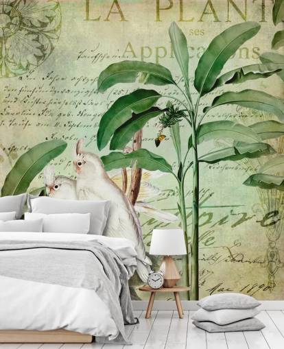 Décoration murale voyage nostalgique des cacatoès par Andrea Haase