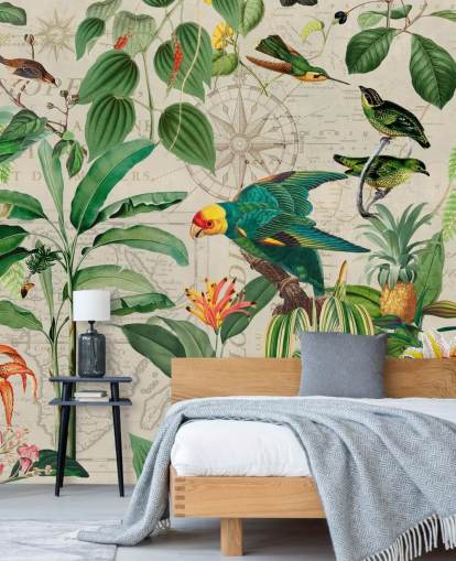 Kingdom of Birds Wallpaper Mural by Andrea Haase
