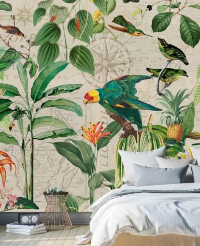 Papier Peint Fresque Le Royaume des Oiseaux par Andrea Haase Papier Peint Fresque Le Royaume des Oiseaux par Andrea Haase