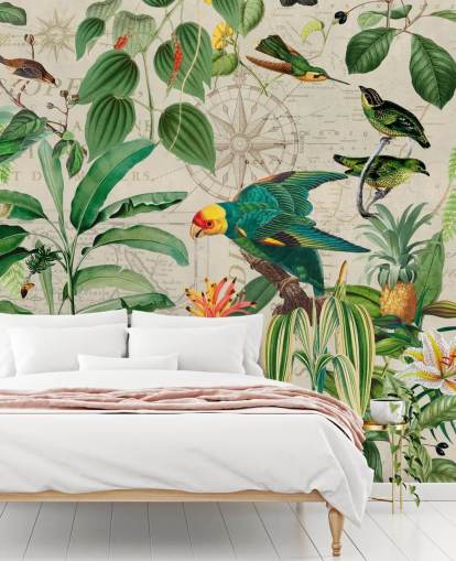 Papel pintado El reino de los pájaros de Andrea Haase