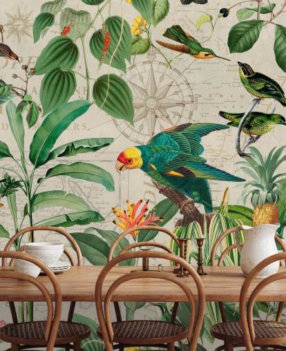 Kingdom of Birds Wallpaper Mural by Andrea Haase