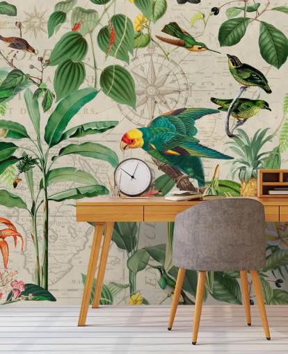 Papier Peint Fresque Le Royaume des Oiseaux par Andrea Haase