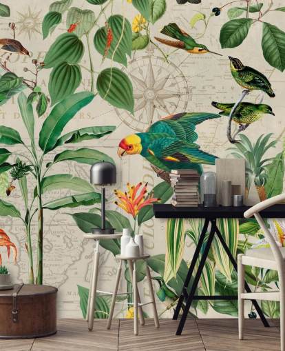 Papel pintado El reino de los pájaros de Andrea Haase